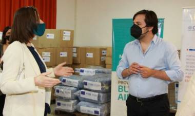 La provincia de Buenos Aires recibió una donación de insumos médicos de la Unión Europea